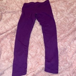Little Girls Purple Leggings
